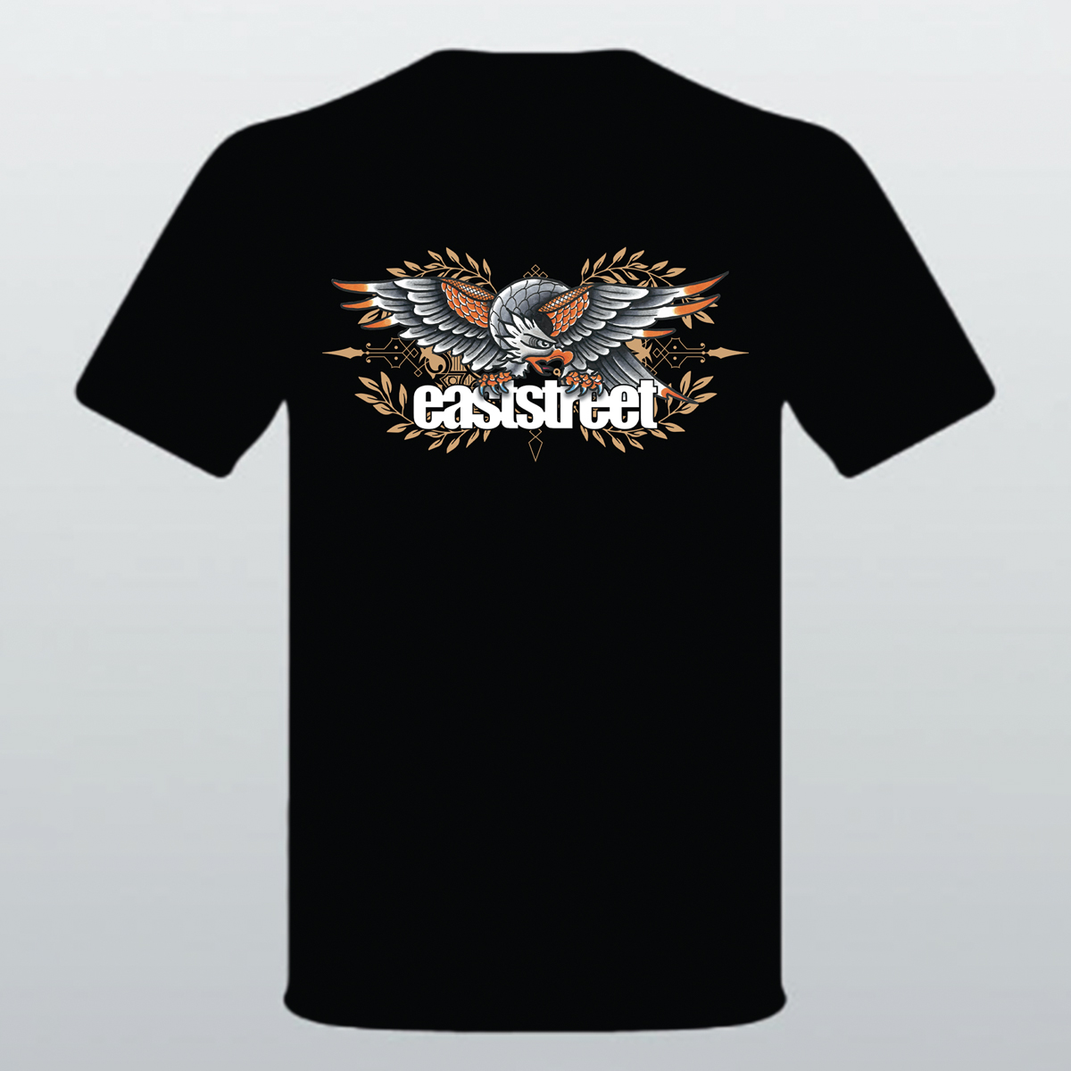 East Street T-shirt eagle color print L