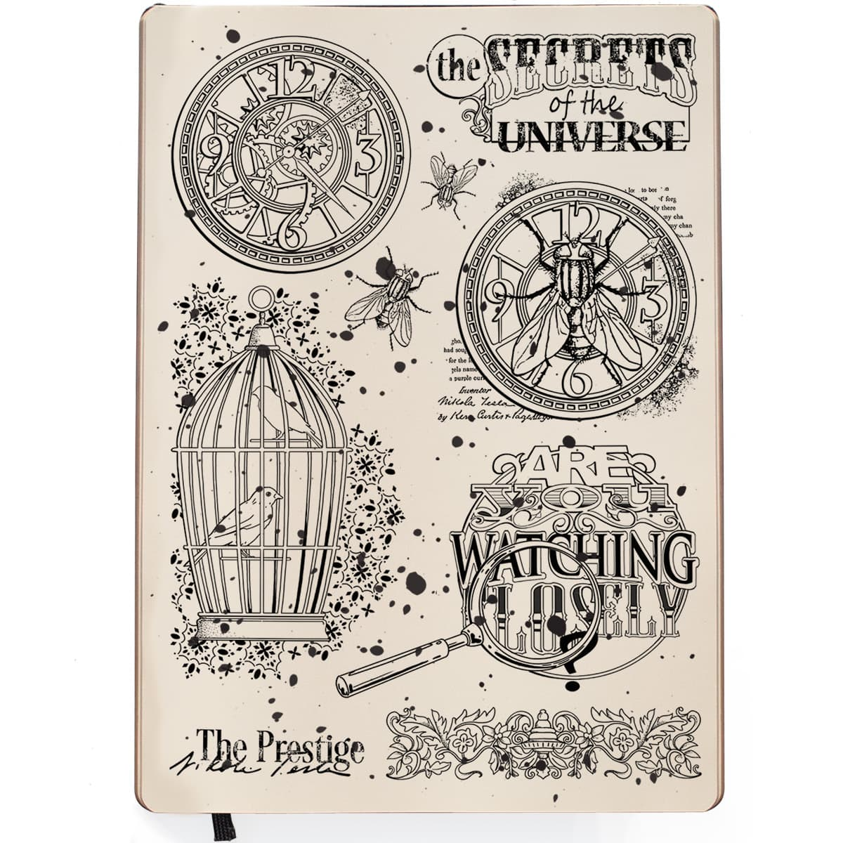 Ciao Bella - Are you watching closey - Clearstamps set 6x8" - 2