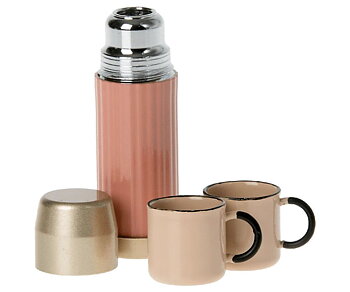 Maileg - Thermos and Cups, soft corall