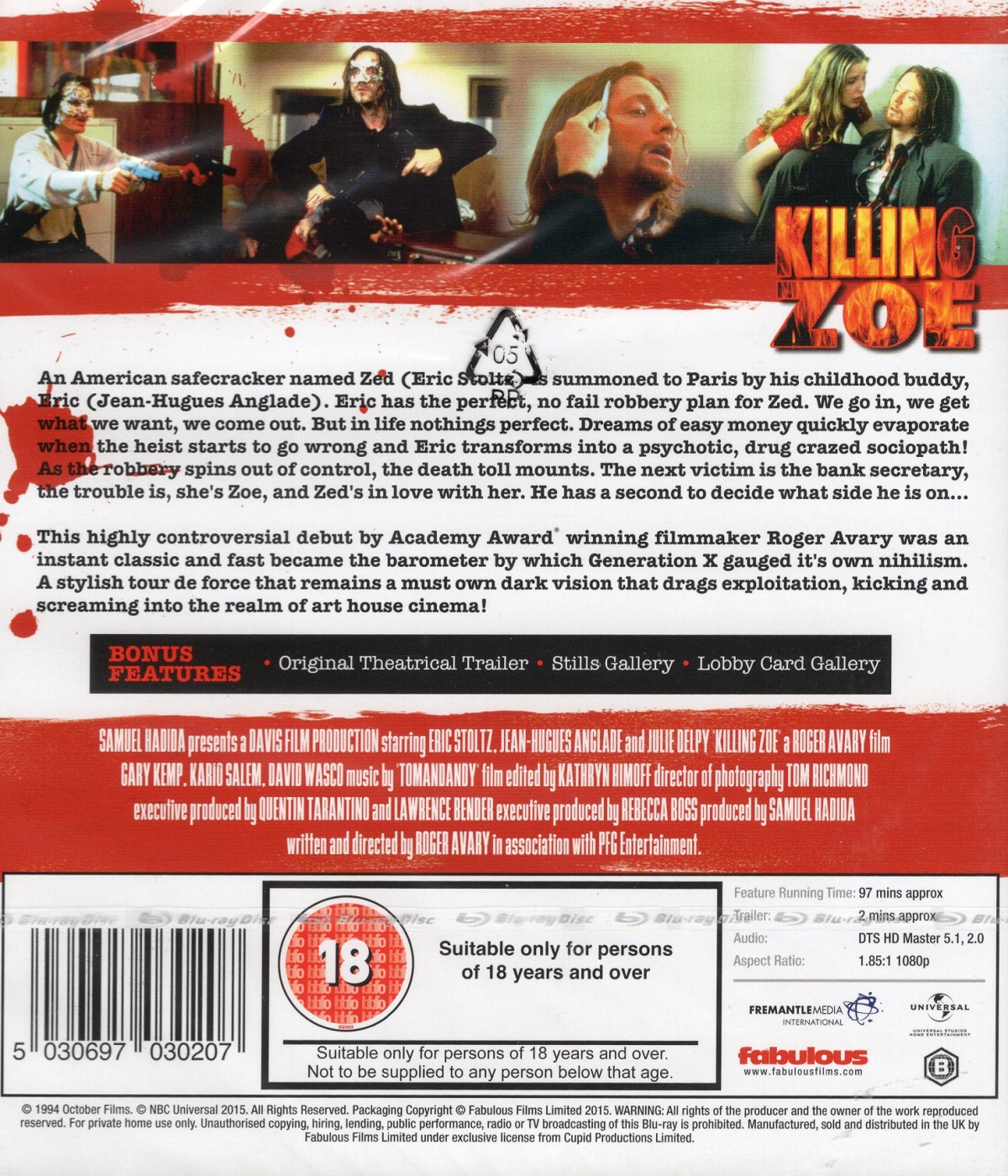 Killing Zoe (ej svensk text) (Blu-ray) - 2