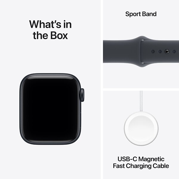 Apple Watch SE 3 40mm GPS Rubber Sport Band - Midnight - Original - 5