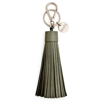 Soft Tassel Reflector - Olive Green - Silver 