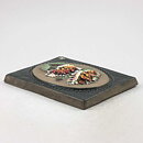Aimo Nietosvuori (Landskapsblommor 1974) Rectangular Wall Plaque with Honeysuckle Motif 17 cm  [Sample Images]