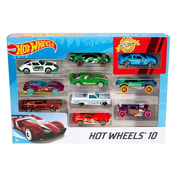 Hot Wheels Fordon 10-pack i skalan 1:64