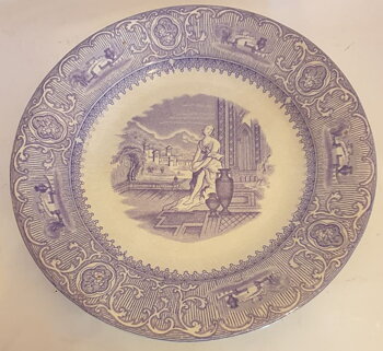Carrarra salad plate violet