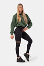 Sporty Smart Pocket High-Waist Leggings, black