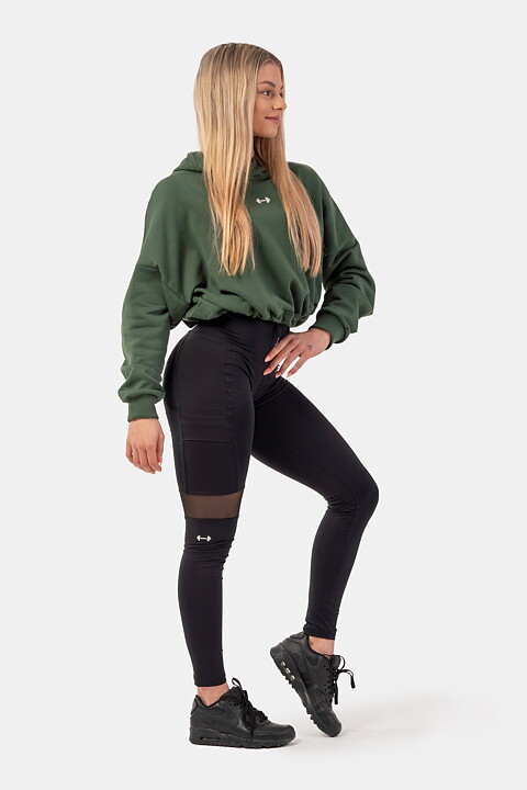 Sporty Smart Pocket High-Waist Leggings, black