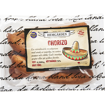 Hemgården chorizo 12 x 300 g
