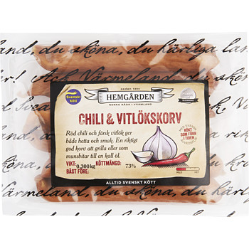 Hemgården Chili & vitlök 12 x 300 g