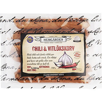 Hemgården Chili & vitlök 12 x 300 g