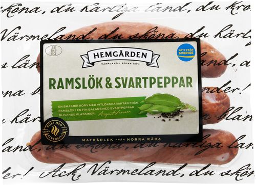 Hemgården Ramslök & svartpeppar 12 x 270 g