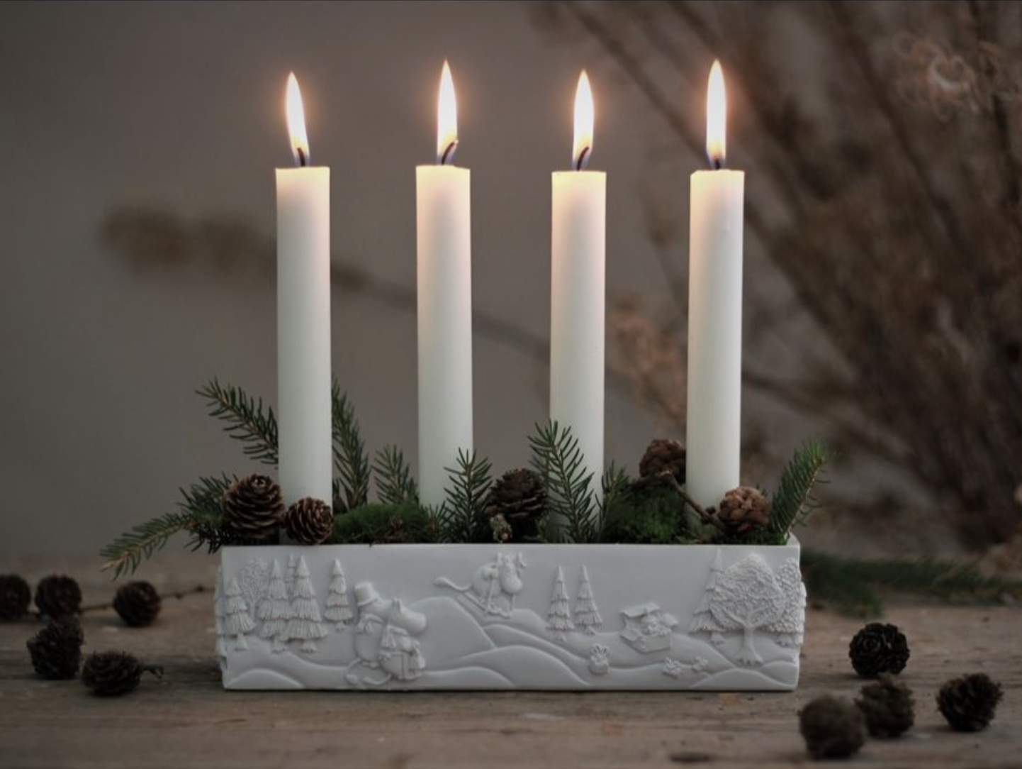 Moomin Advent Candleholder - Polystone