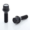 Hjulbultar M12x1,5 28mm Svarta - 20st