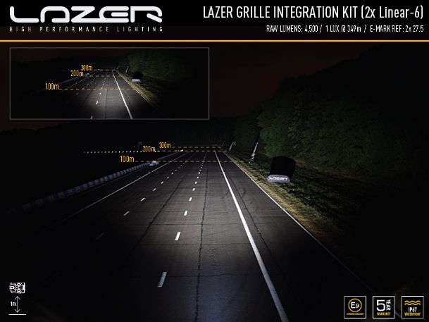 VW Transporter T7 22+ Grille Kit - Linear 6 - 5