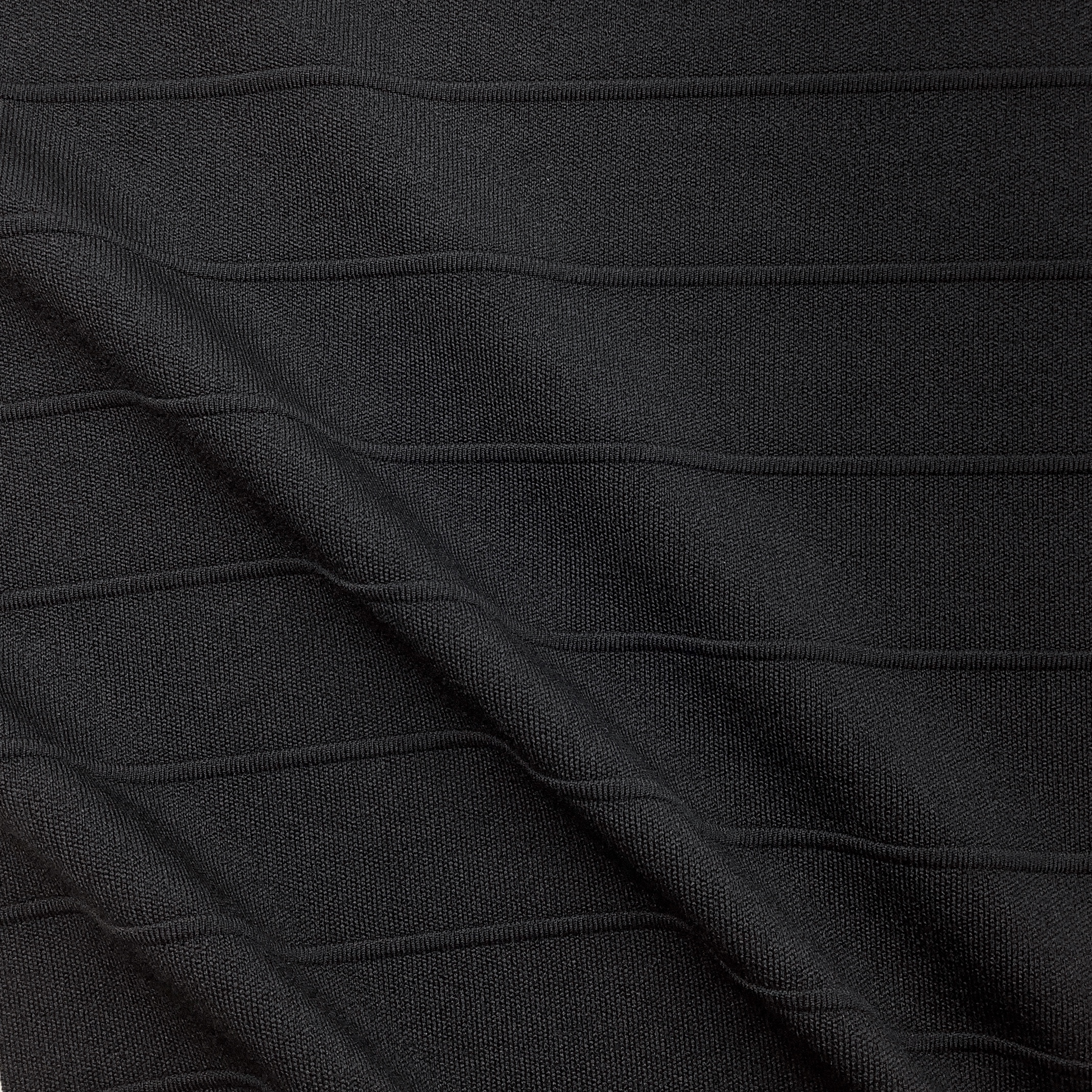 Jacquard knitted striped heavier jersey Black HE908