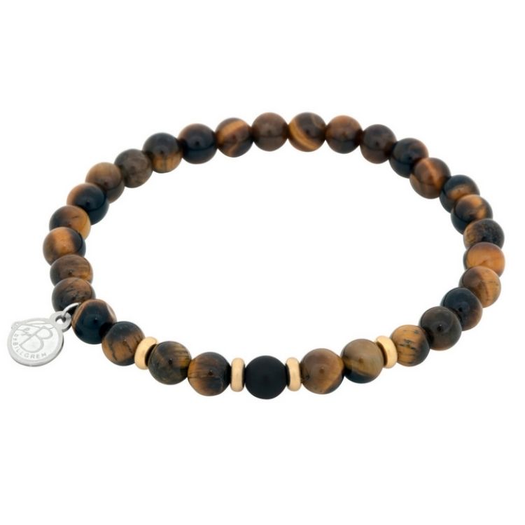 Armband onyx och tigeröga