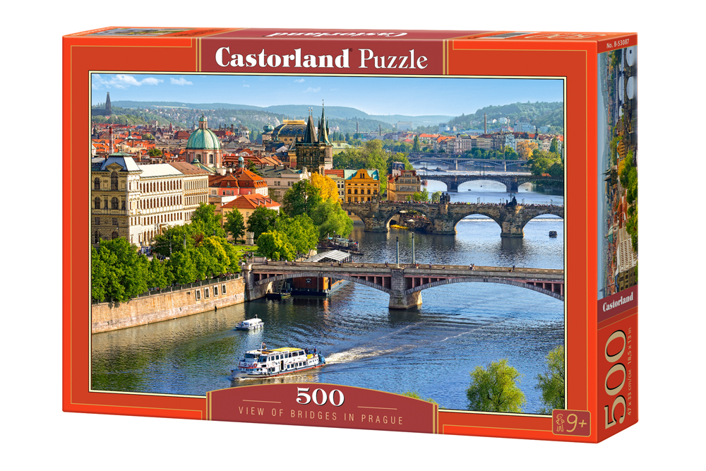 VY ÖVER BROAR I PRAG 500 Bitar Castorland - 2