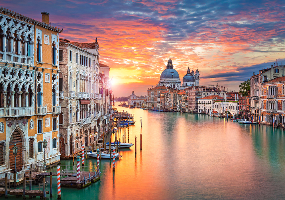 VENEDIG VID SOLNEDGÅNGEN 500 Bitar Castorland