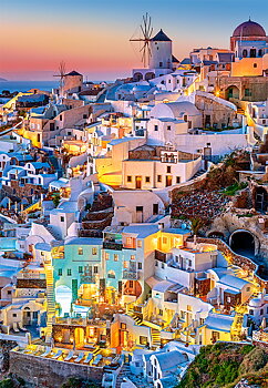Ljus i Santorini 1000 Bitar Castorland