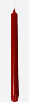 Kronljus Röd 100% stearin 28 cm