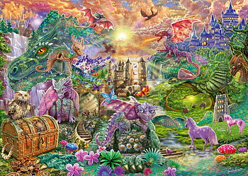 Enchanted Dragon Kingdom 1000 Bitar Schmidt