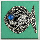 Sven Lindström (1970s) Four Wall Plaques with Tin Motifs 10 cm