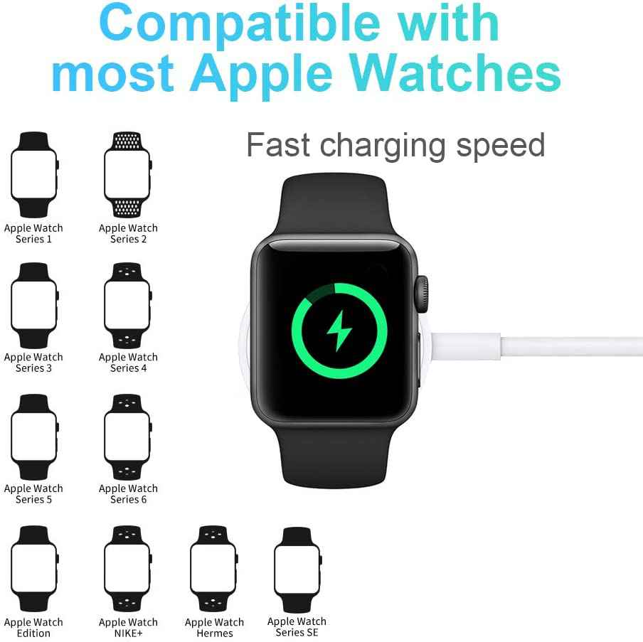 Trådlös magnetisk klockladdare för iWatch-laddningskabel - 2