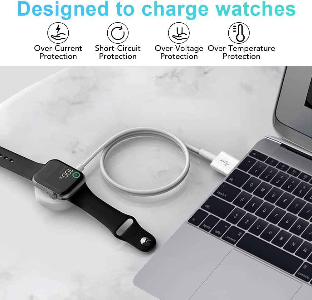 Trådlös magnetisk klockladdare för iWatch-laddningskabel - 4