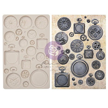 Prima Finnabair Decor Moulds 5X8 - Pocket Watches