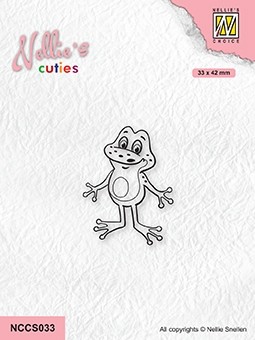 Cuties: Frogs-serie (Get-well) clear stamps "Frog-3"