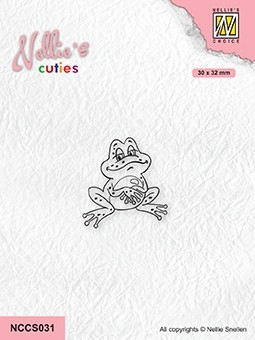 Cuties: Frogs-serie (Get-well) clear stamps "Frog-1"