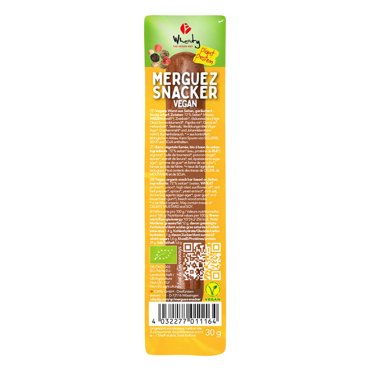 Vegansk ölkorv merguez wheaty