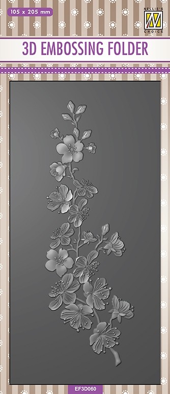 3D Embossing folders slimline "Blossom"