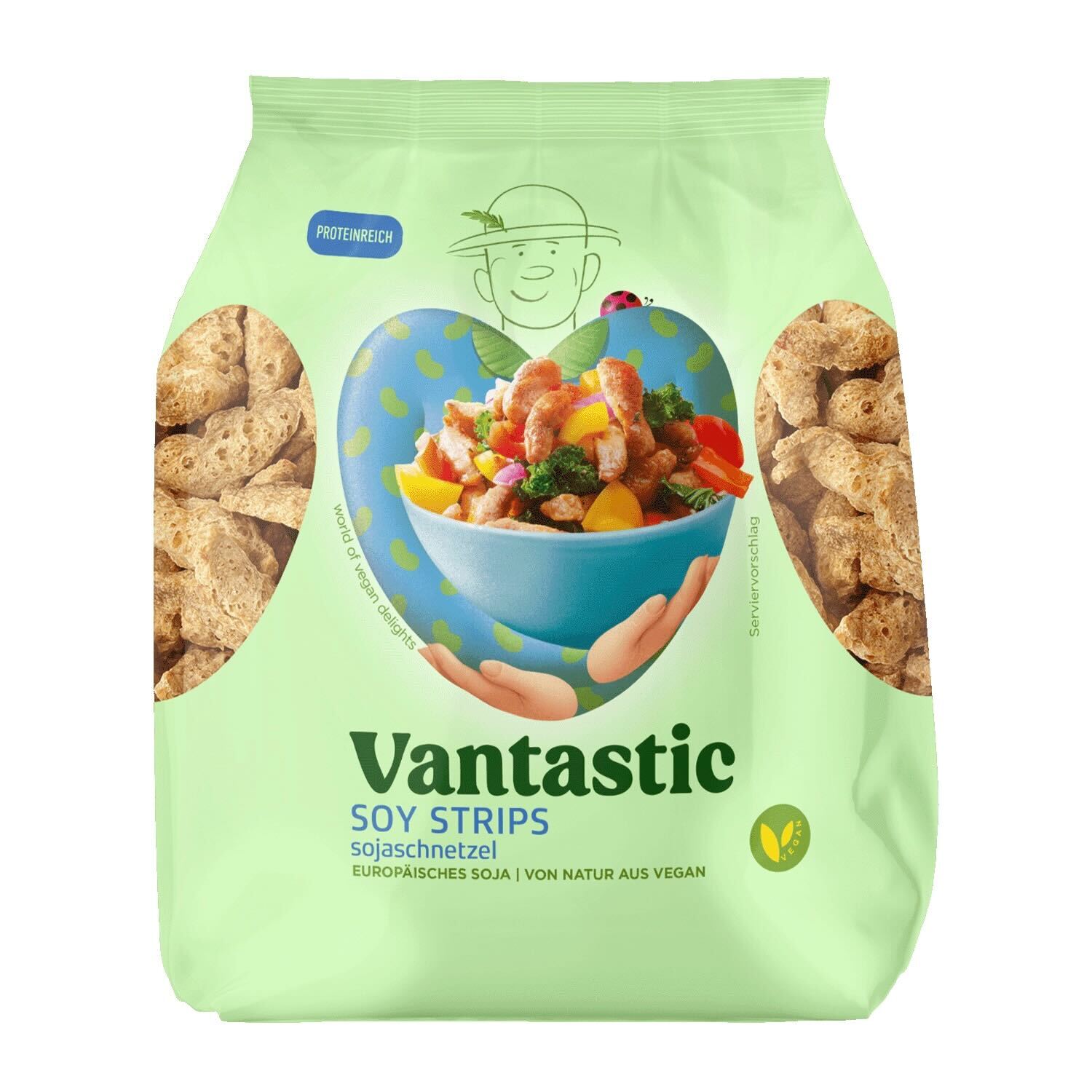 Torkade sojastrimlor vantastic 250g