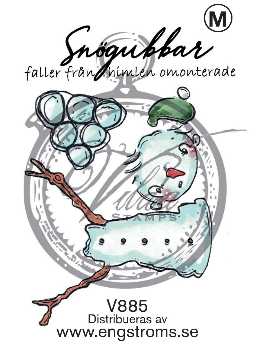 Snowmen w swedish text