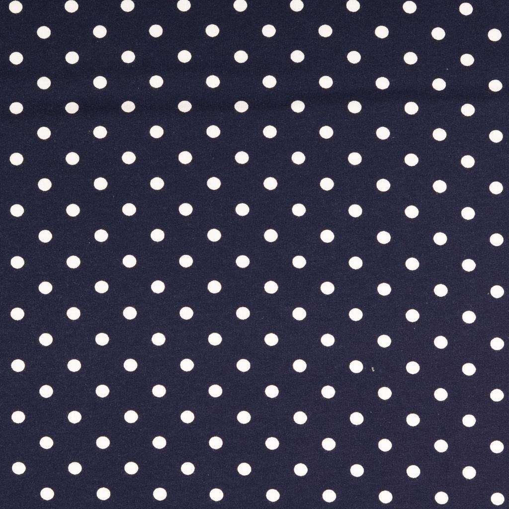 Polkadot Trikå Marin