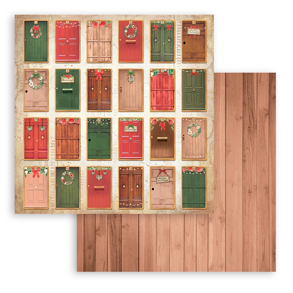 Stamperia - Romantic home for the holidays - 10 olika dubbelsidiga ark 12x12" - 9