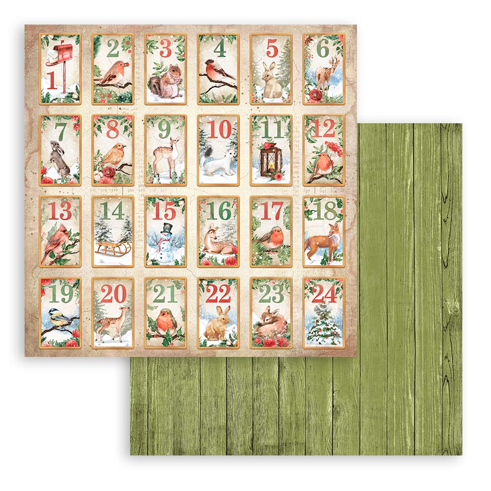 Stamperia - Romantic home for the holidays - 10 olika dubbelsidiga ark 12x12" - 10