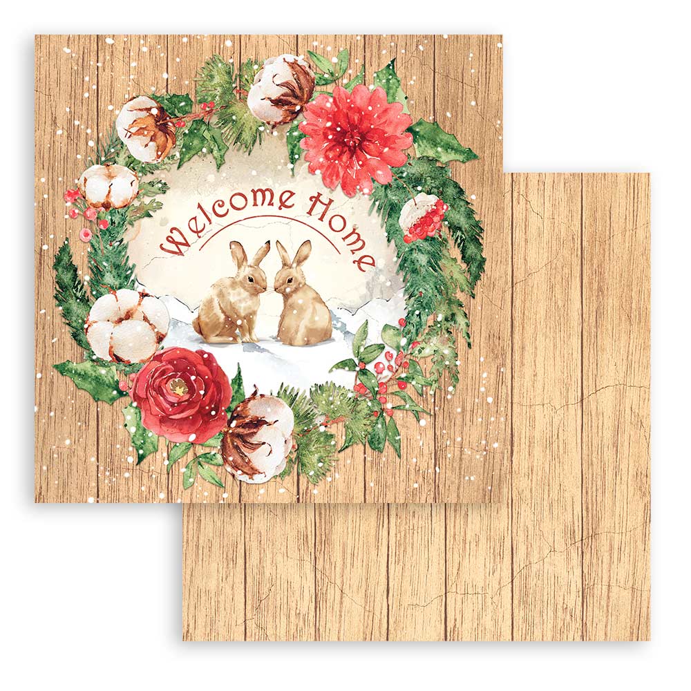 Stamperia - Romantic home for the holidays - 10 olika dubbelsidiga ark 12x12" - 2