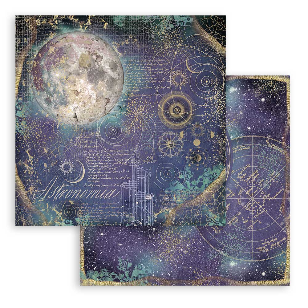 Stamperia - Cosmos Infinity - 10 olika dubbelsidiga ark 8x8" - 4
