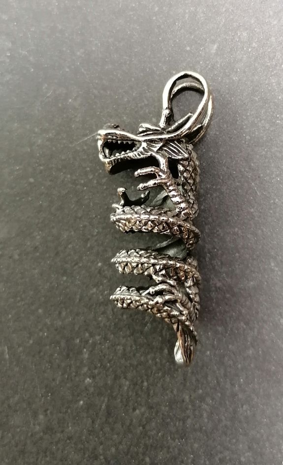 Drake Hänge i Silver  - Coiled