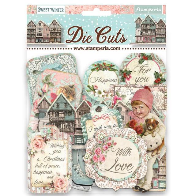 Stamperia - Sweet winter - Chipboard Die cuts 