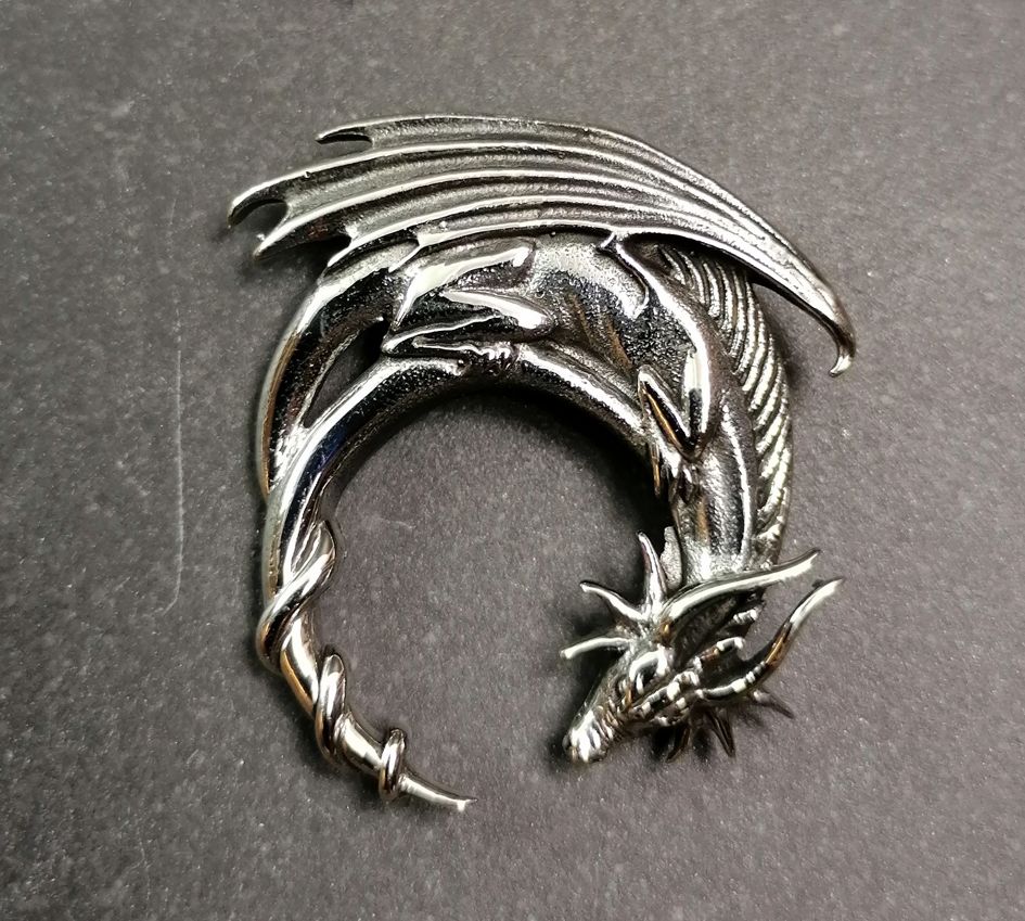 Crescent Drake Hänge i Silver 