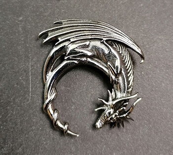 Crescent Drake Hänge i Silver 