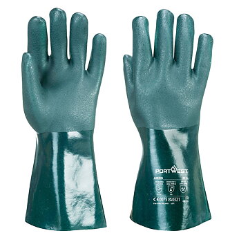 Portwest A835 Dubbel Doppad PVC Kraghandske 35cm