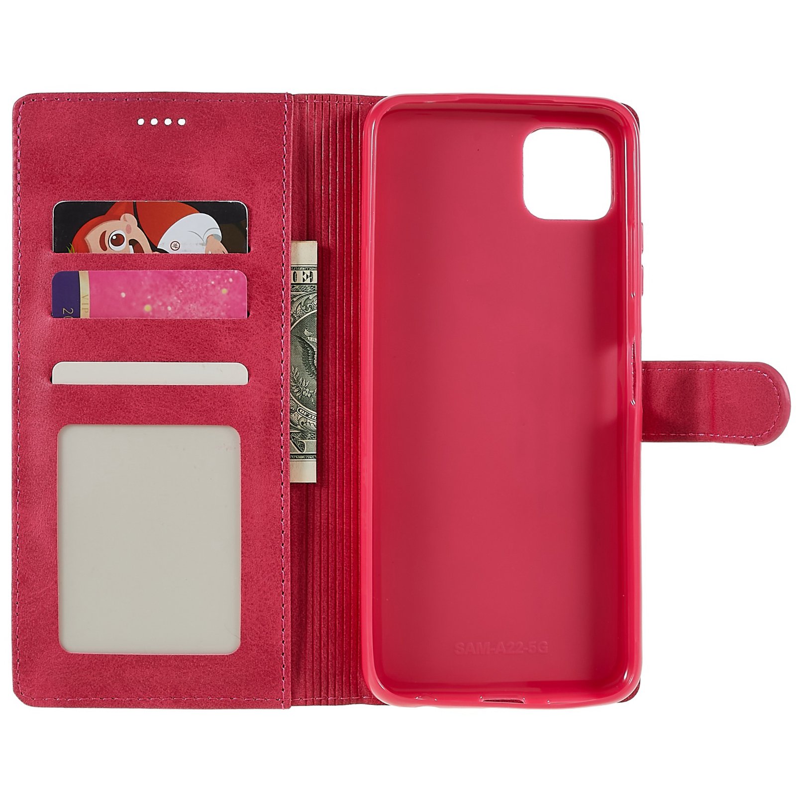 Samsung Galaxy A22 5G Wallet Case - Pink - 2