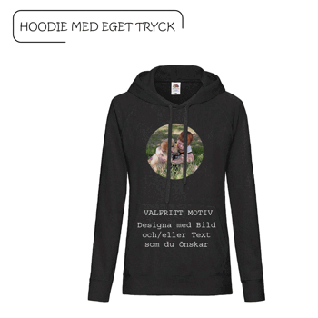 Hoodie with personal print Ladies