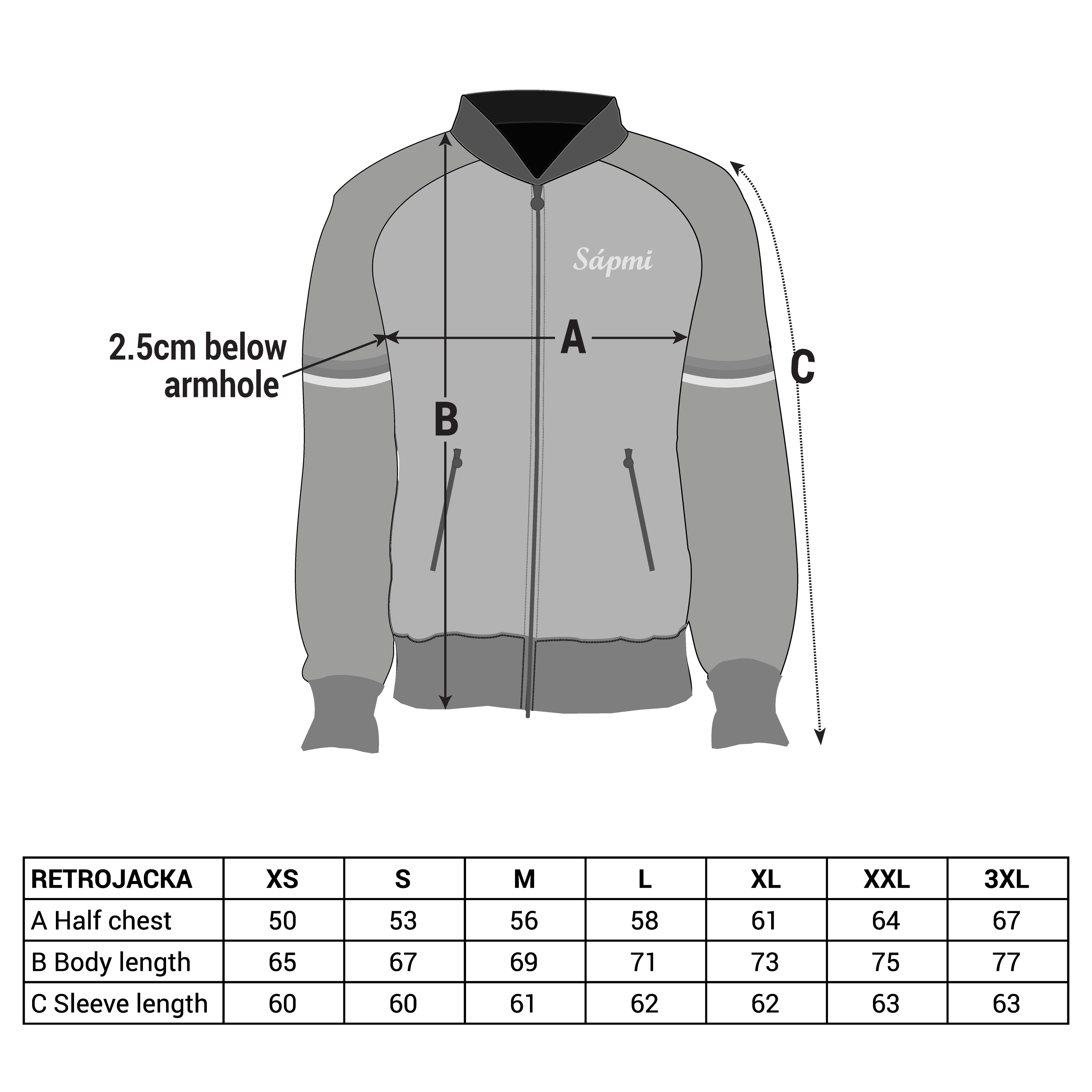Retrojacke Sápmi Schwarz-Grau - 4