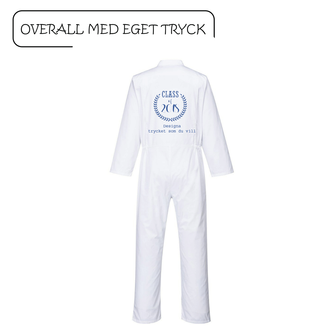 Overalls with personal print