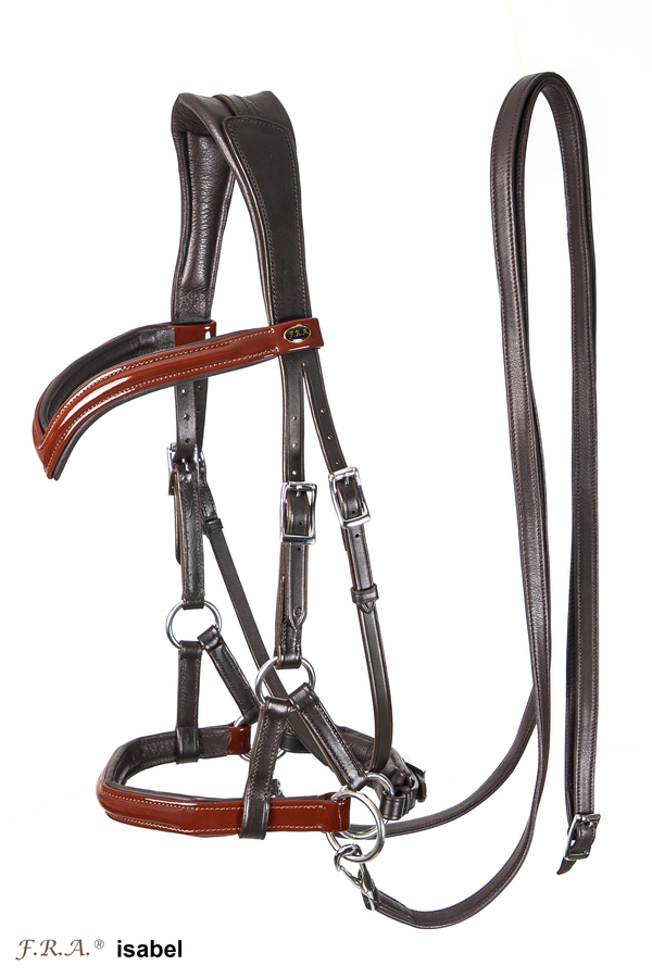 Sidepull med tyglar - (anatomiskt) F.R.A® Isabel, inkl. tyglar - 8